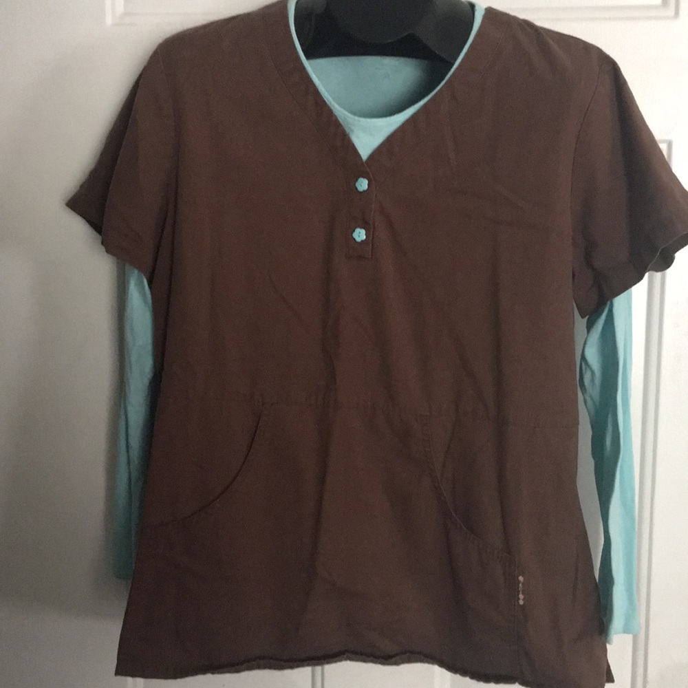 Scrub Top and Undershirt